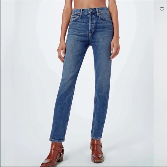 Re/done Mid 70’s High Rise Buttonfly Jeans Size 24 - Picture 2 of 11